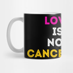 Love is not cancelled Mug